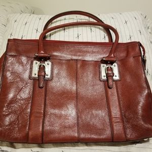 Wilson's Leather Red Laptop/Tote